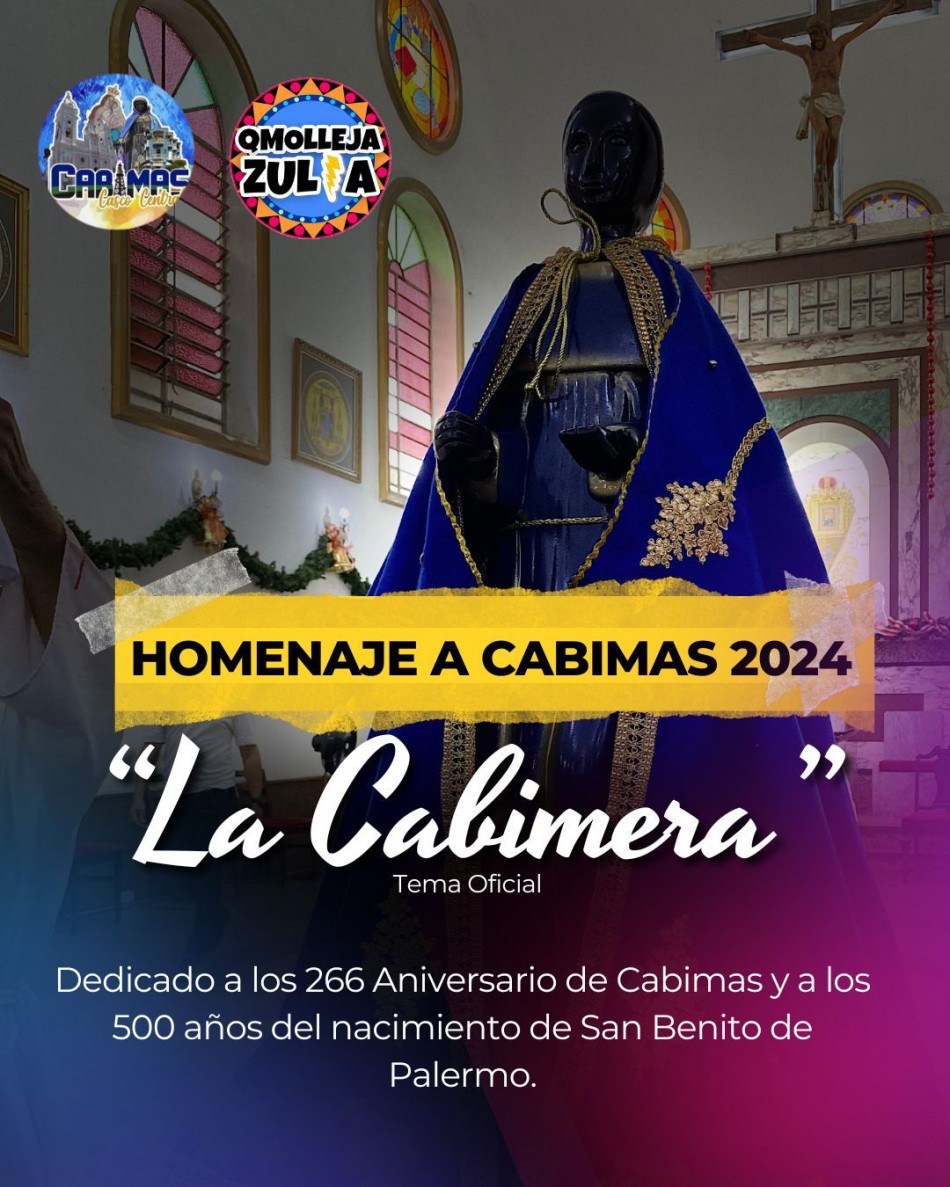 Cabimas celebra su 266 aniversario con "La Cabimera" en homenaje a los 500 a&ntilde;os del nacimiento de San Benito de Palermo