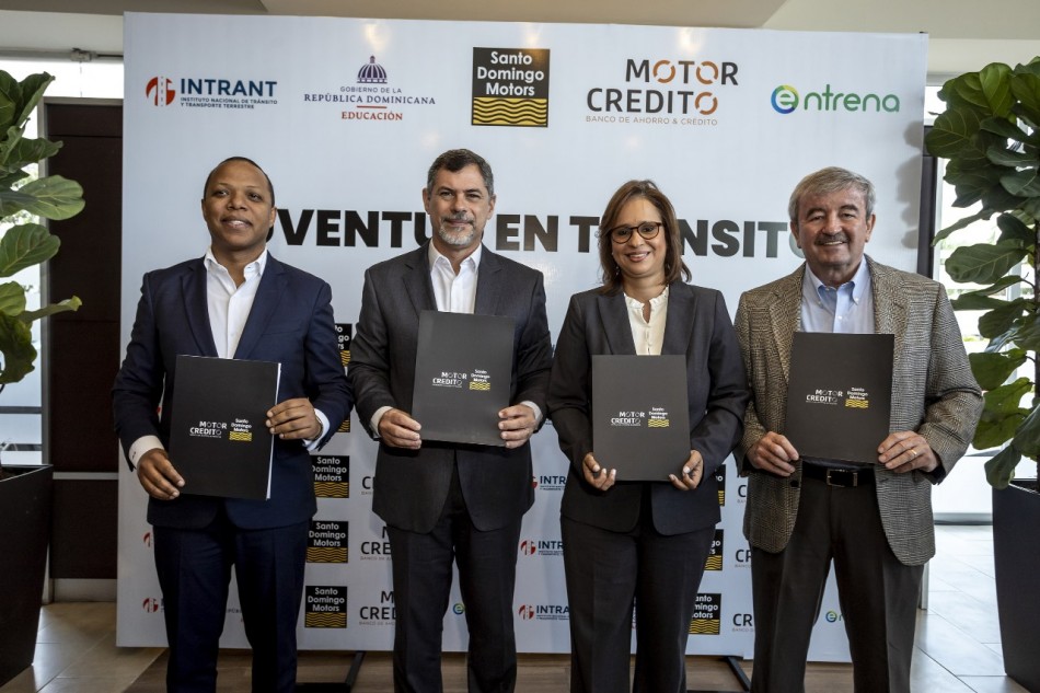 Santo Domingo Motors y Motor Cr&eacute;dito impulsar&aacute;n la seguridad vial en escuelas y comunidades