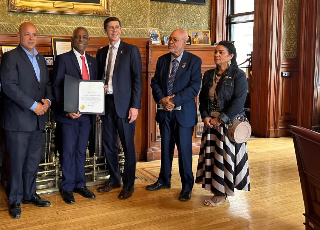 Dr. Rafael Montero destaca en Boston y recibe reconocimientos en Rhode Island durante agenda internacional en Estados Unidos
