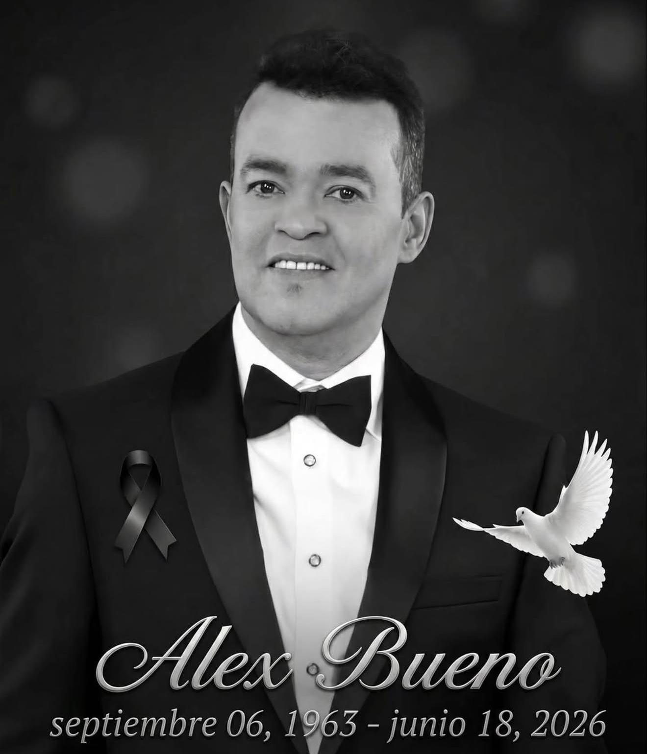 Despedimos con profunda tristeza a Alex Bueno, un artista con talento, sensibilidad y una voz irrepetible