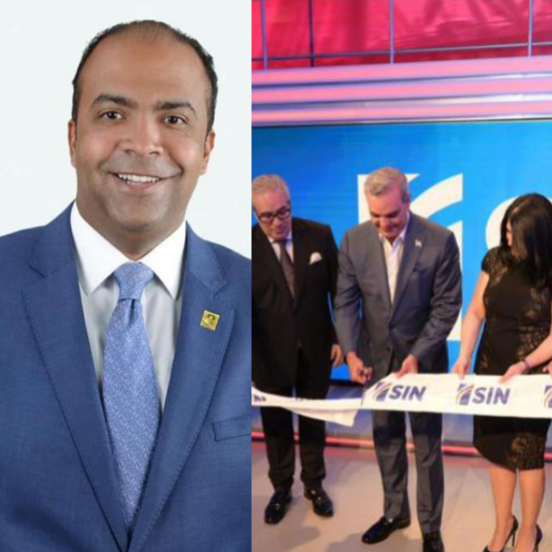 El administrador de Banreservas Samuel Pereyra Rojas felicita por la inauguraci&oacute;n de su nuevo estudio 