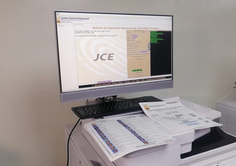 JCE comienzo impresi&oacute;n del padr&oacute;n electoral para las municipales y repetir&aacute; pruebas de equipos tecnol&oacute;gicos