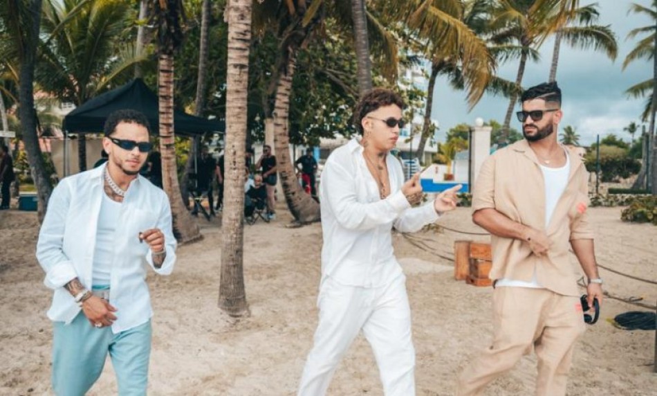 Be&eacute;le y Ozuna grabaron video musical de "Frente al mar remix" en Boca Chica, Juan Dolio y Cabrera