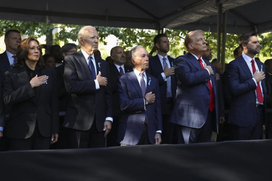 Aniversario del 11Sep se re&uacute;ne Biden, Harris y Trump en la zona cero