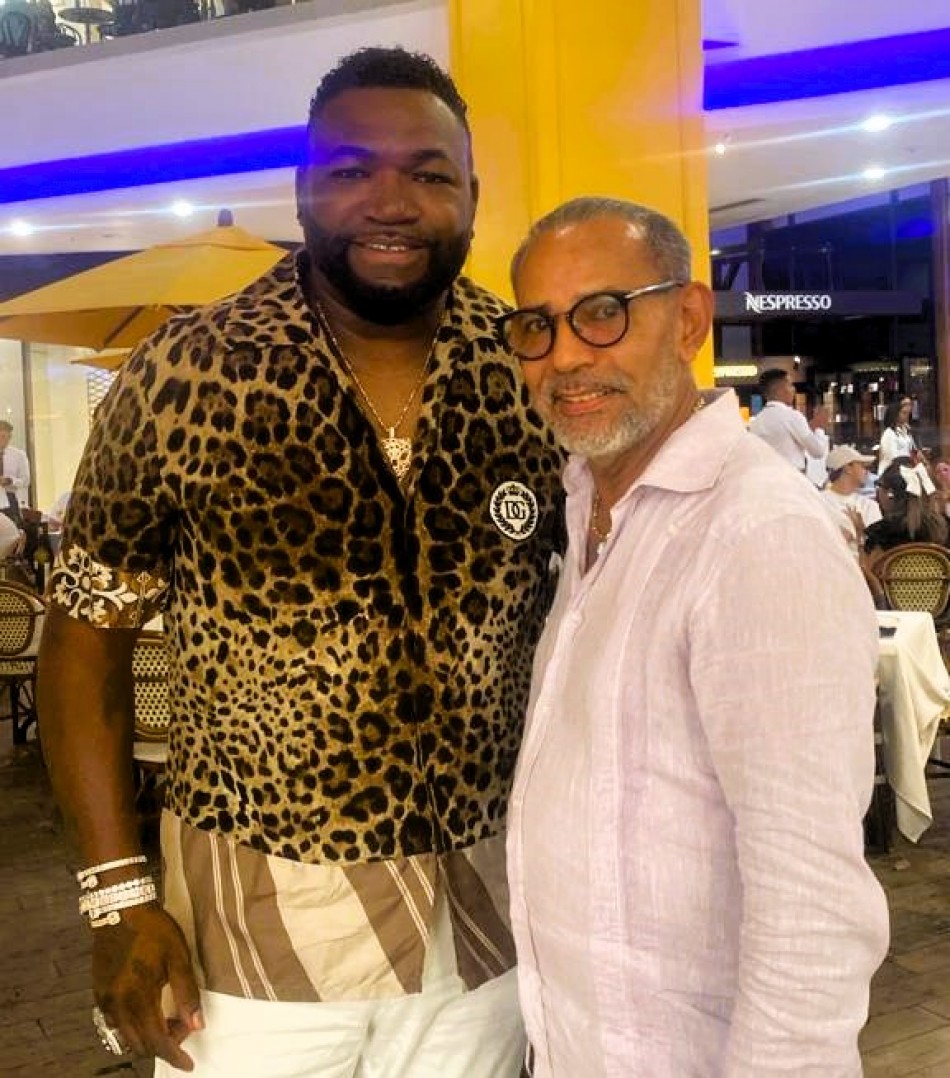 Miguel Reyna inmortaliza la carrera de David Ortiz con un retrato de &Oacute;scar Abreu
