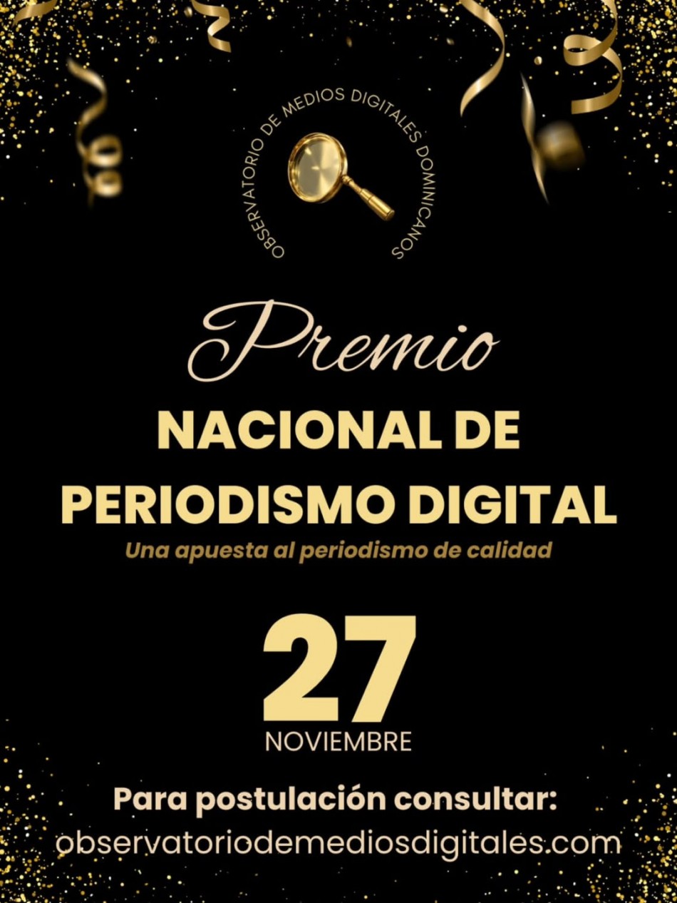 Observatorio de Medios Digitales abre convocatoria para Premio Nacional de Periodismo Digital 2025