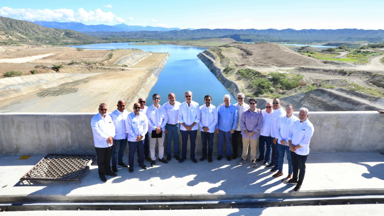 Presidente Abinader inaugura embalse de la presa Monte Grande para garantizar agua a la regi&oacute;n Sur