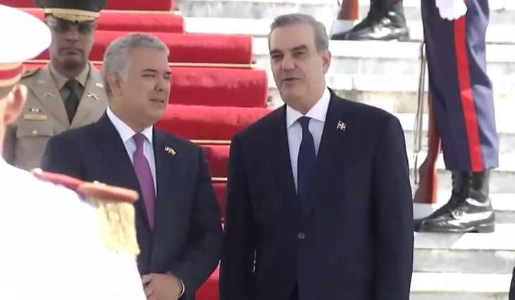 Luis Abinader recibe hom&oacute;logo de Colombia, Iv&aacute;n Duque