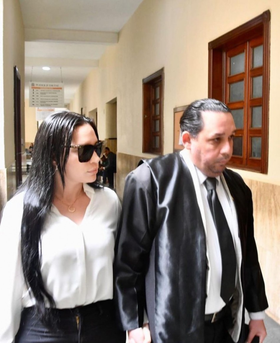La comunicadora Amelia Alc&aacute;ntara acude al conocimiento de medida de coerci&oacute;n a su pareja Wagner Tavares quien esta acusado de supuesta agresi&oacute;n f&iacute;sica