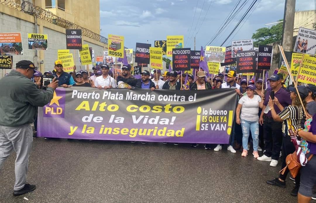 El PLD anuncia marcha por el alto costo de la vida