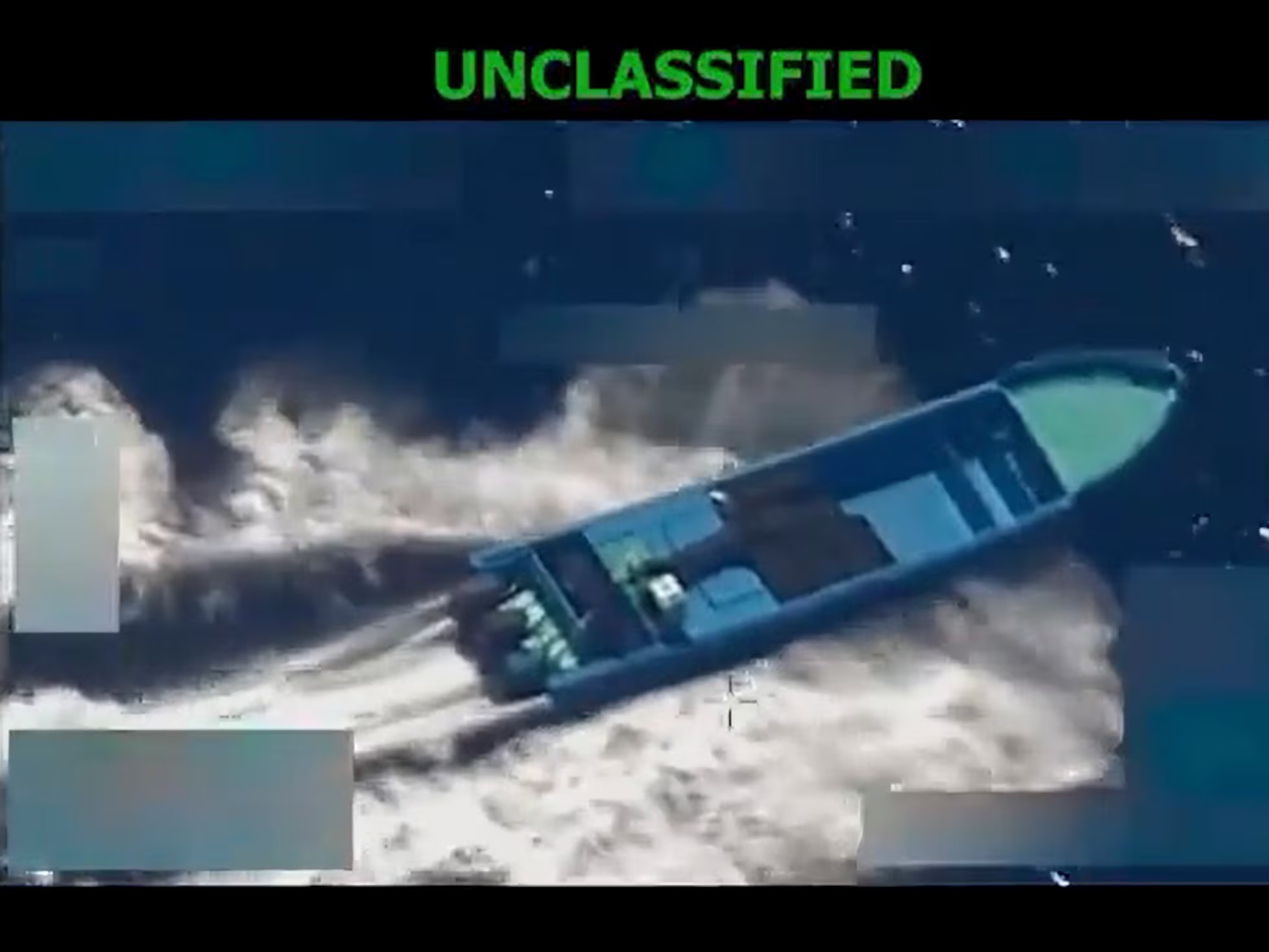 Fuerzas armadas estadounidenses eliminan otra embarcaci&oacute;n vinculada al narcotr&aacute;fico