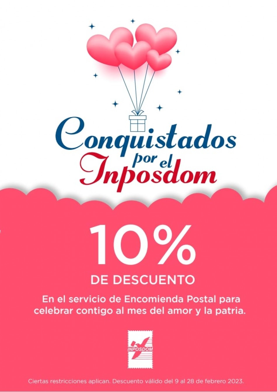 Inposdom aplica el 10 % de descuento durante el mes del amor 