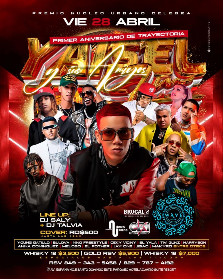 Yaisel LM celebrará primer aniversario con mega concierto en Wave Club