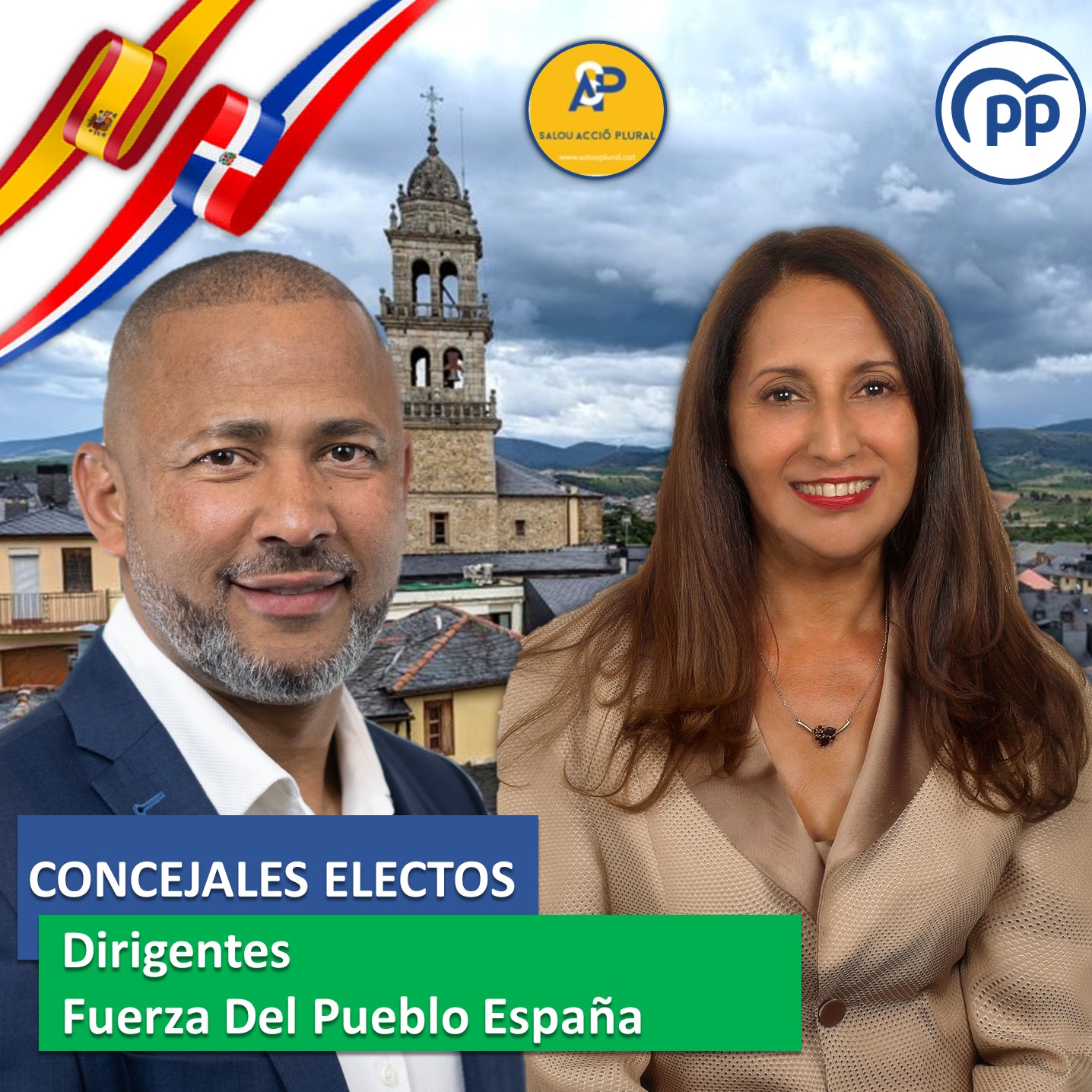 Dos destacados dirigentes de la Fuerza del Pueblo fueron electos para cargos municipales en Espa&ntilde;a 
