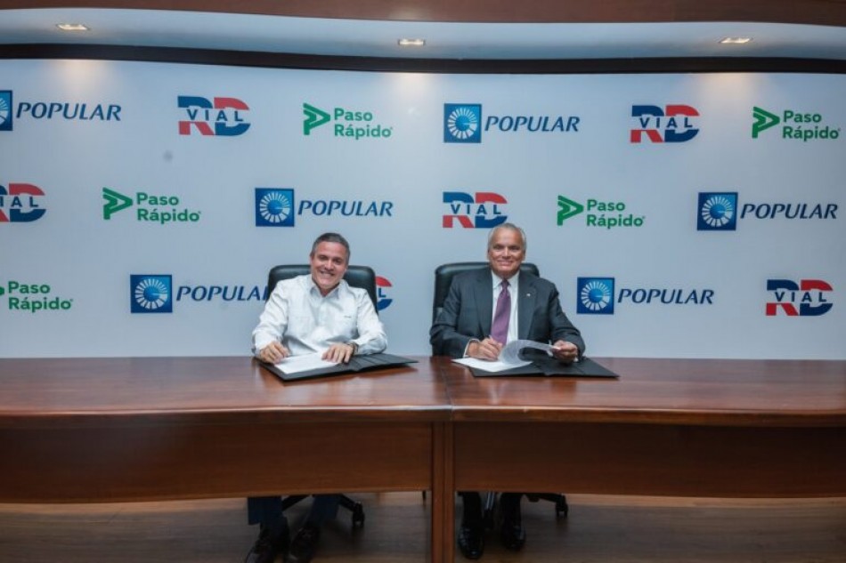 Popular y RD VIAL ofrecer&aacute;n las recargas del servicio de &ldquo;Paso R&aacute;pido&rdquo; en canales digitales y oficinas
