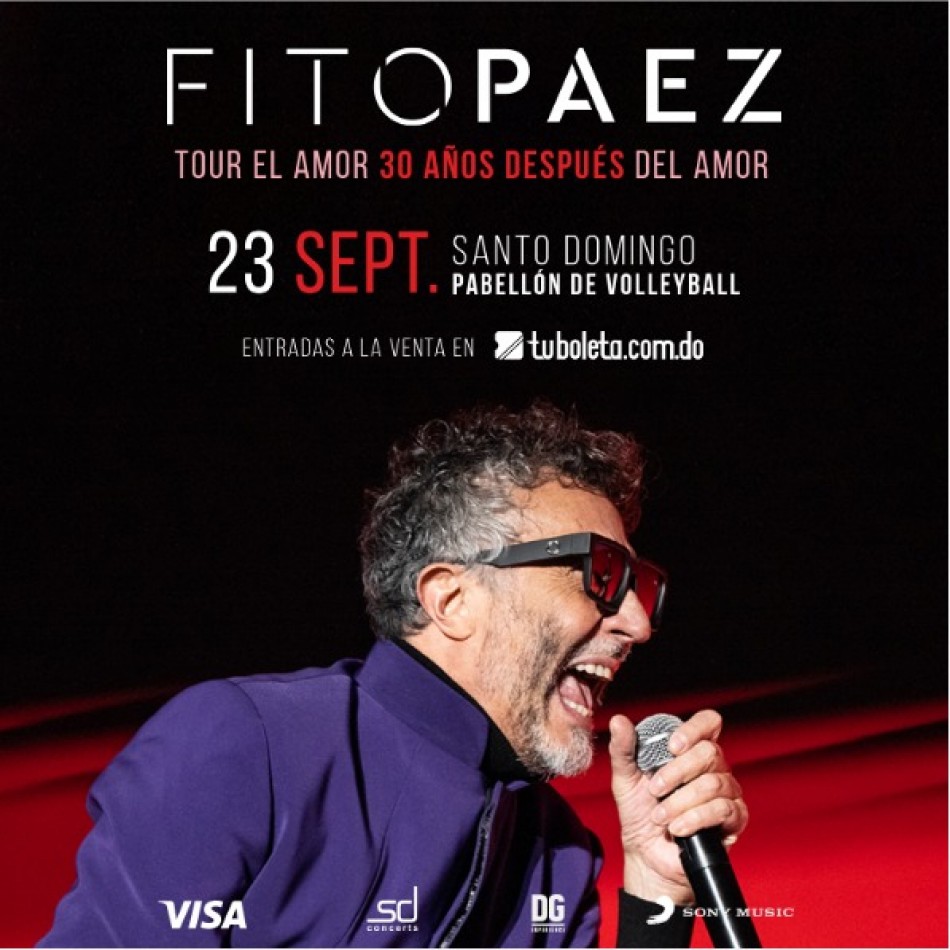 Fito Páez llega a República Dominicana para celebrar 30 años del álbum &ldquo;El amor despu&eacute;s del amor&rdquo; 