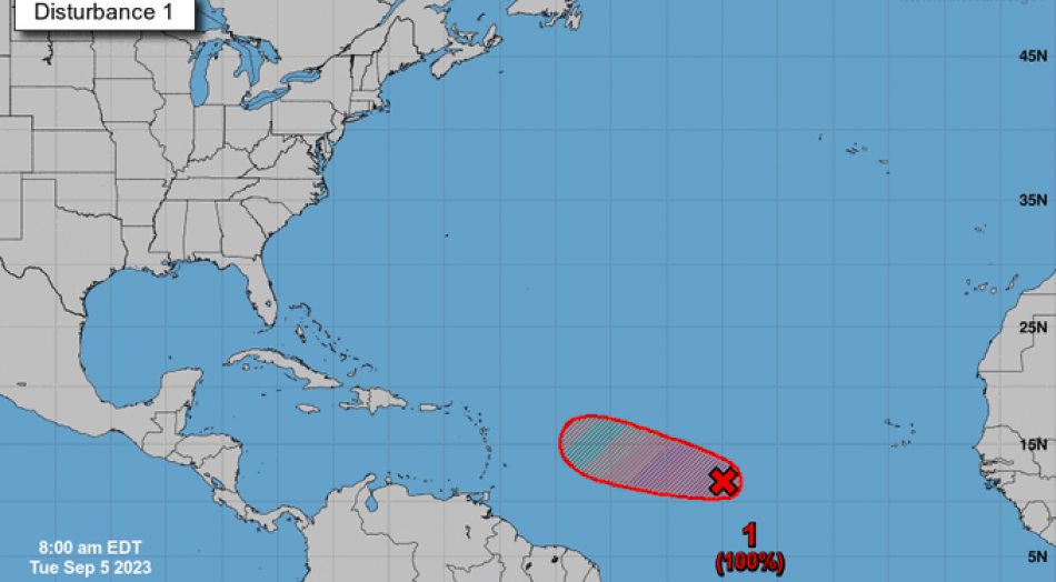 Se forma la depresión tropical 13 en el Océano Atlántico
