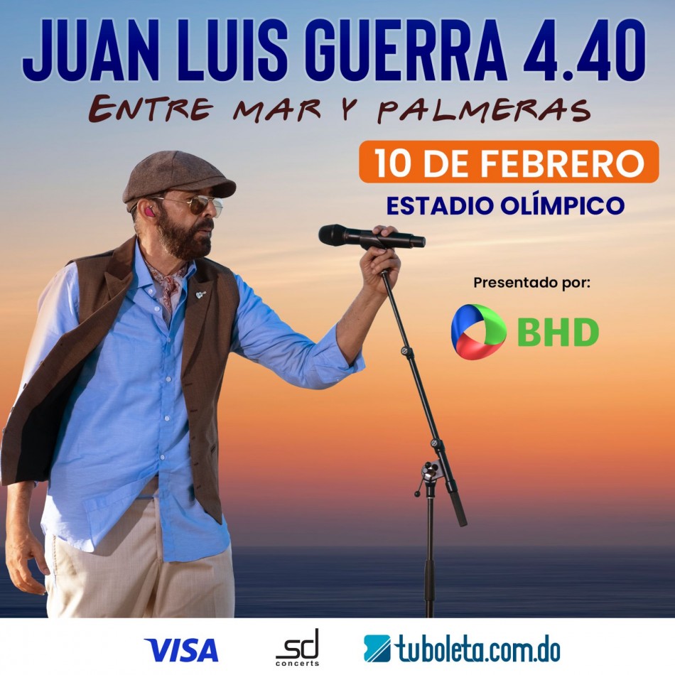 Boletas para el concierto de Juan Luis Guerra podr&aacute;n ser adquiridas con 25% de descuento con la tarjeta VISA BHD