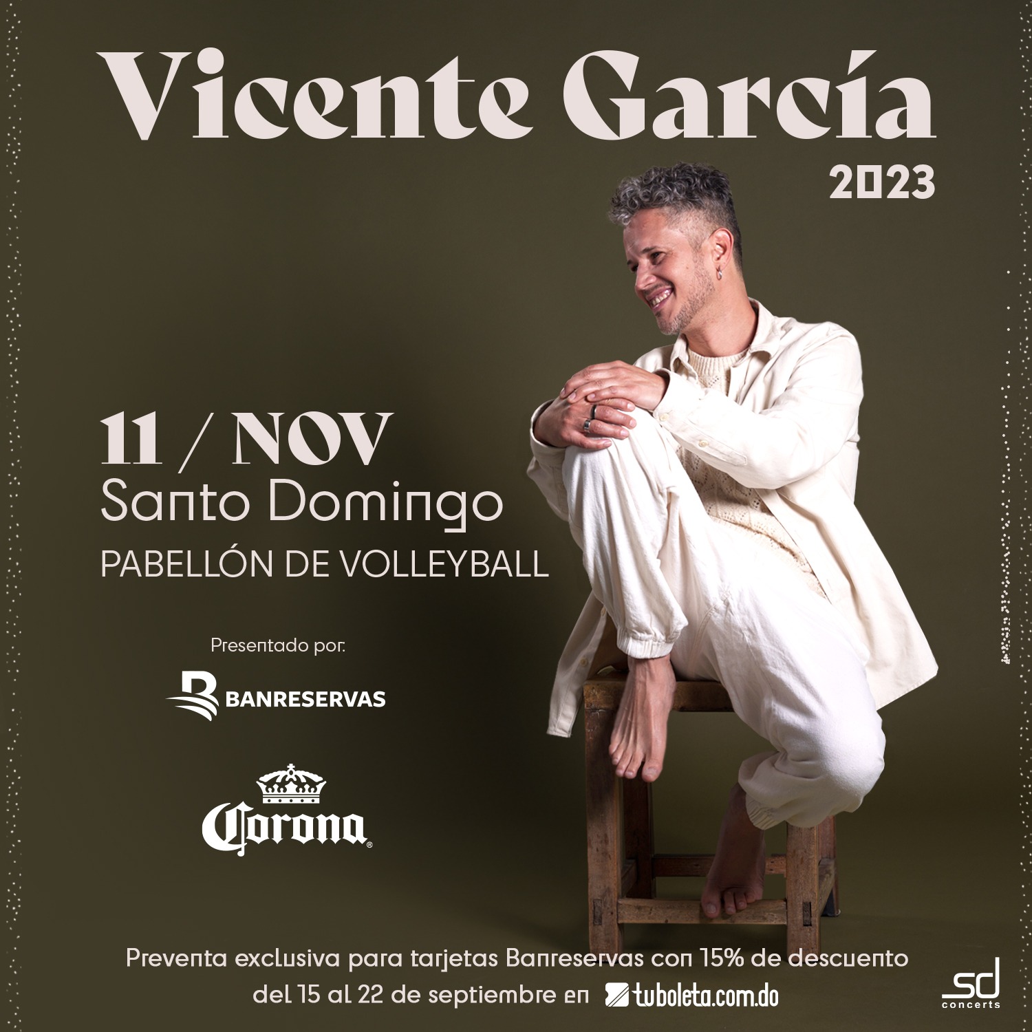 Vicente Garcia se reencontrar&aacute; con el p&uacute;blico dominicano con su gira 2023 