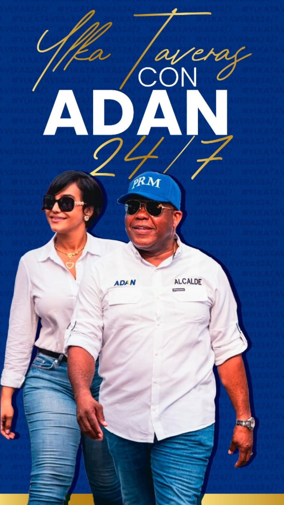 Ylka Taveras apoya la gestion del alcalde Adan Pequero