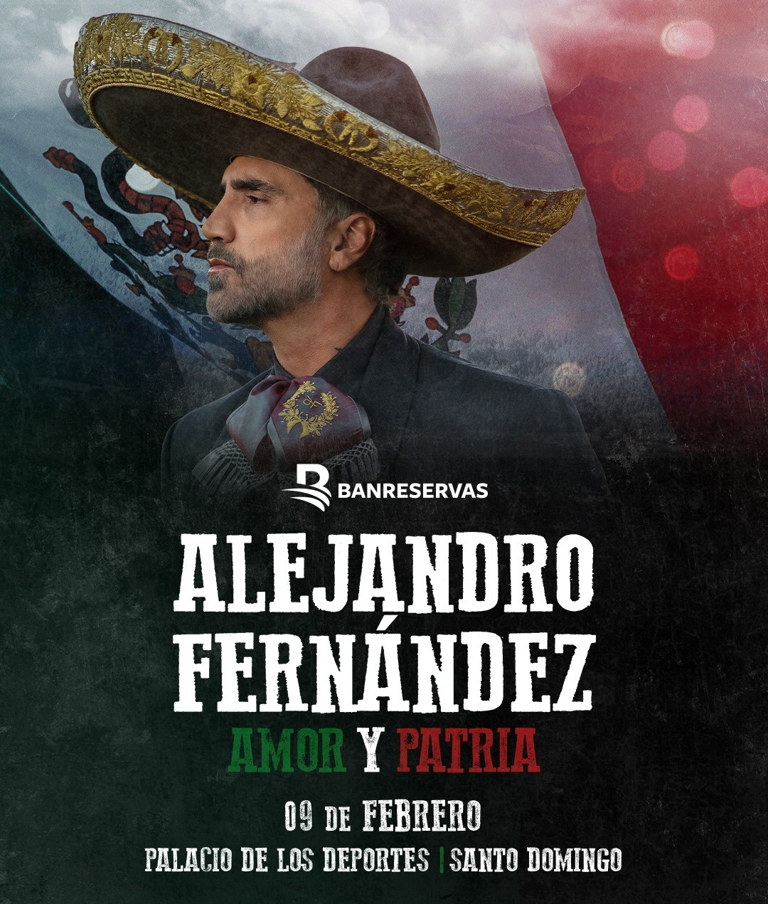 Alejandro Fern&aacute;ndez se reencontrar&aacute; con el p&uacute;blico dominicano el 9 de febrero de 2024 