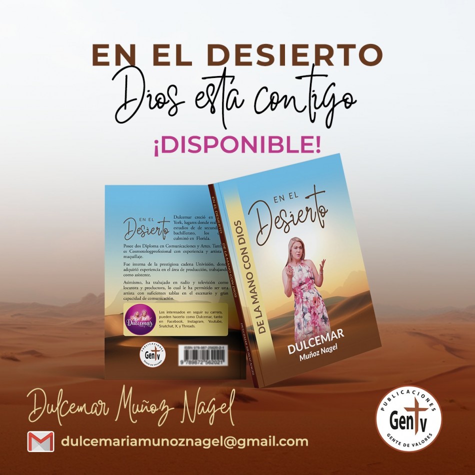 "En el Desierto", la impactante propuesta literaria de la adoradora  Dulcemar