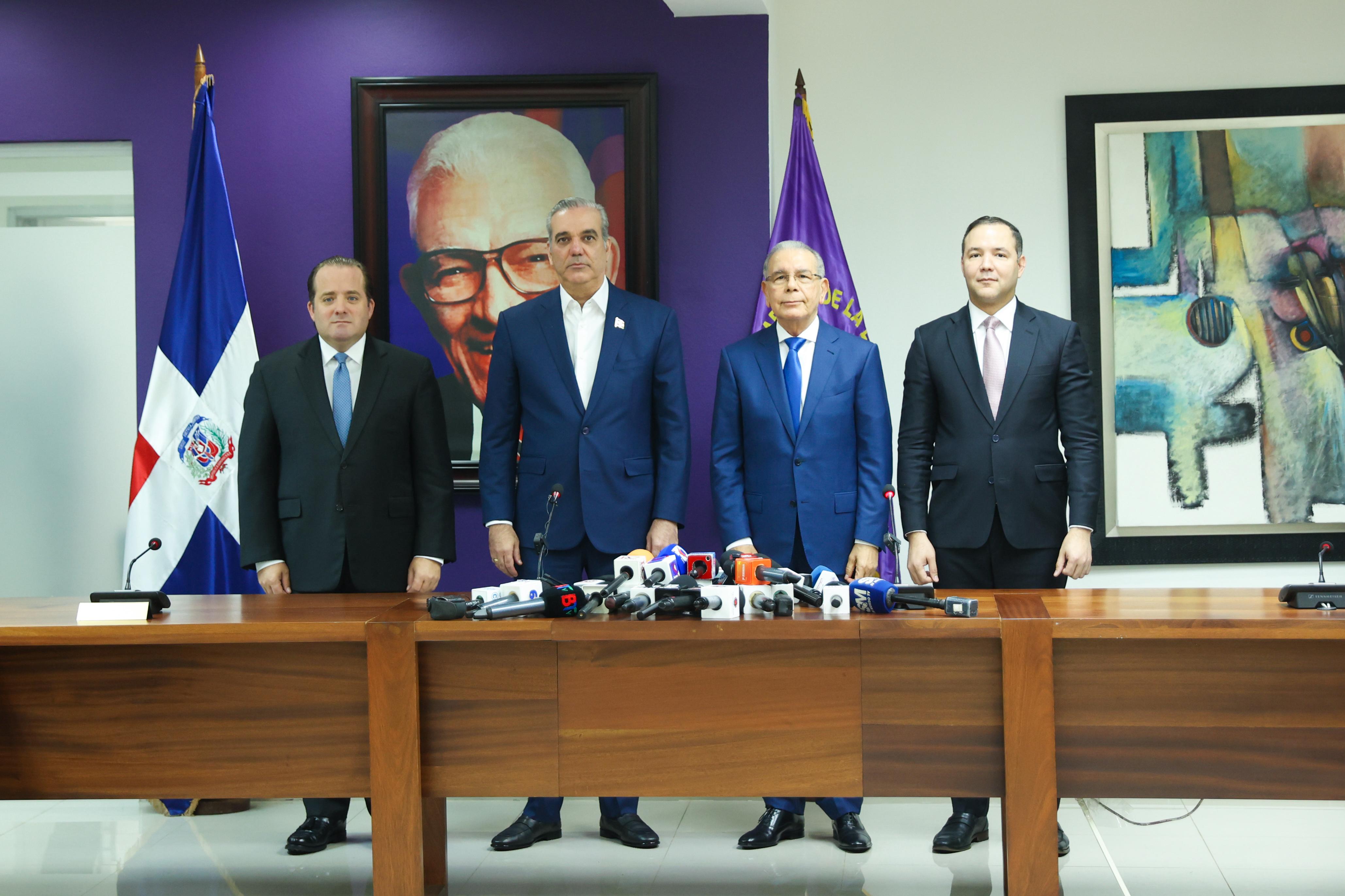 Presidente Abinader se re&uacute;ne con el expresidente Danilo Medina para fortalecer posici&oacute;n unificada ante crisis haitiana