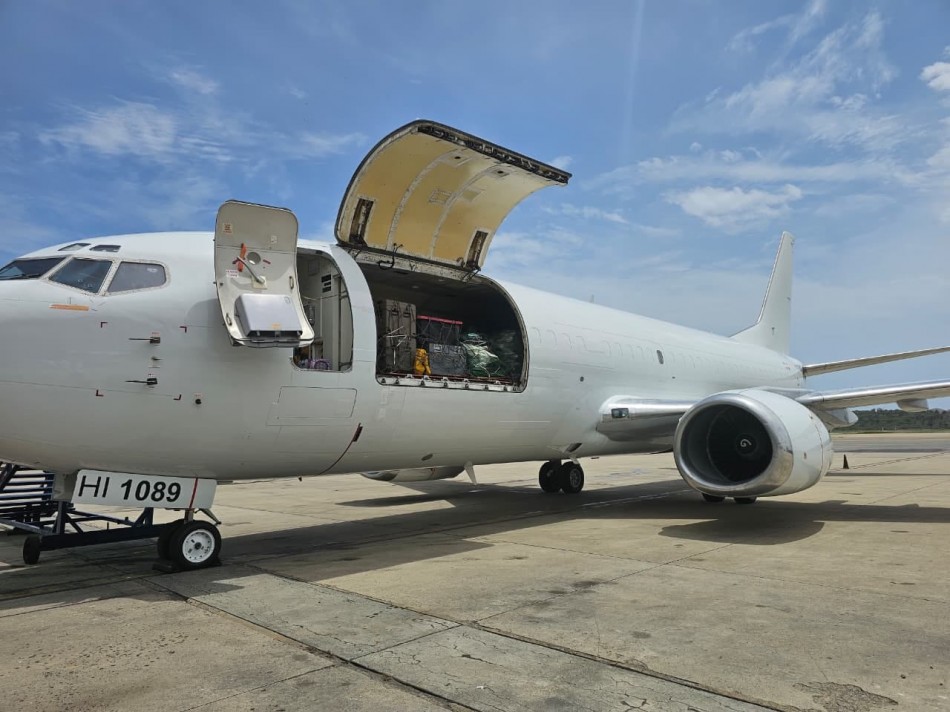 Sky High Dominicana apoya operaci&oacute;n humanitaria de la Barbados Defence Force hacia Venezuela