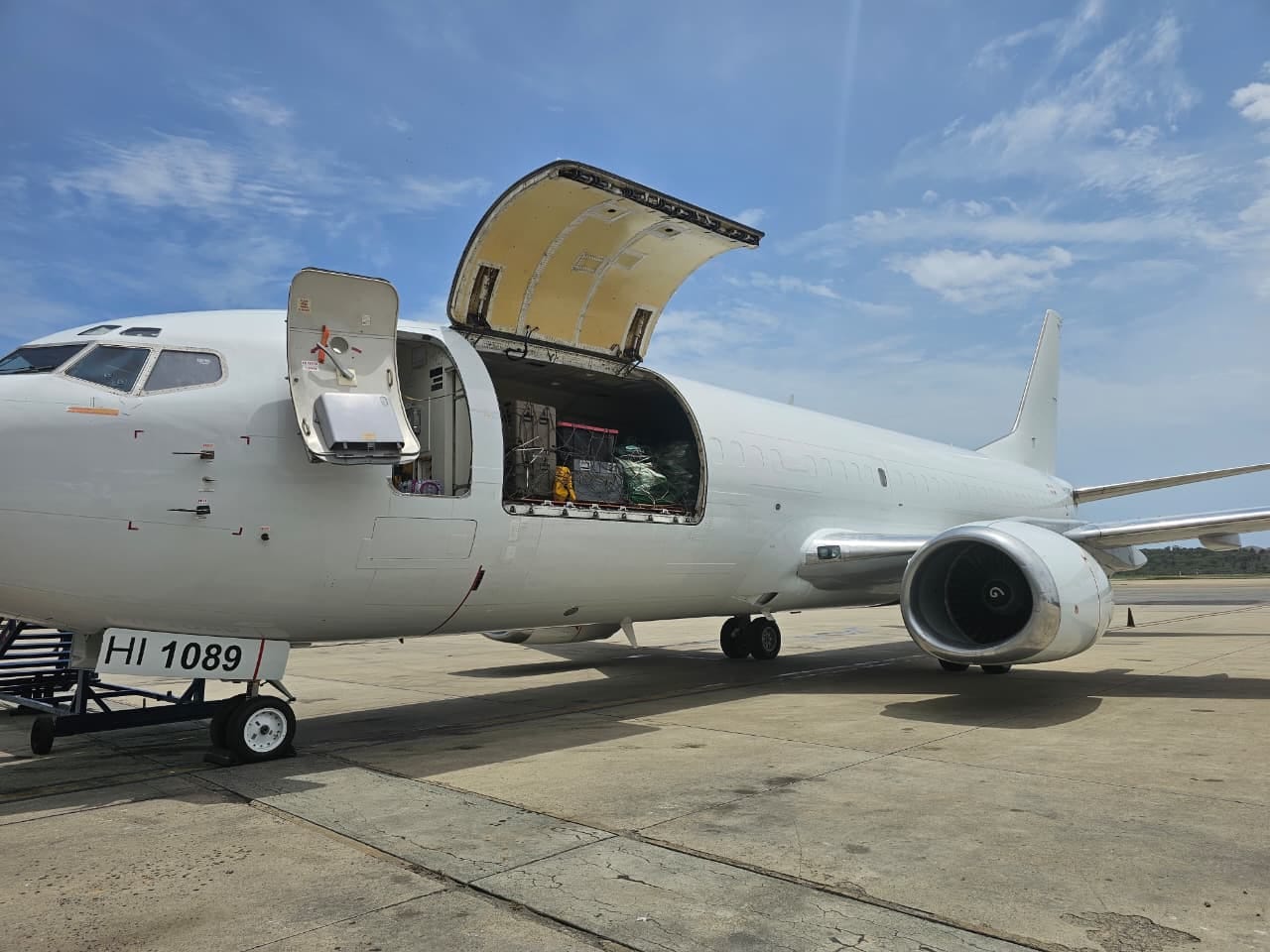 Sky High Dominicana apoya operaci&oacute;n humanitaria de la Barbados Defence Force hacia Venezuela