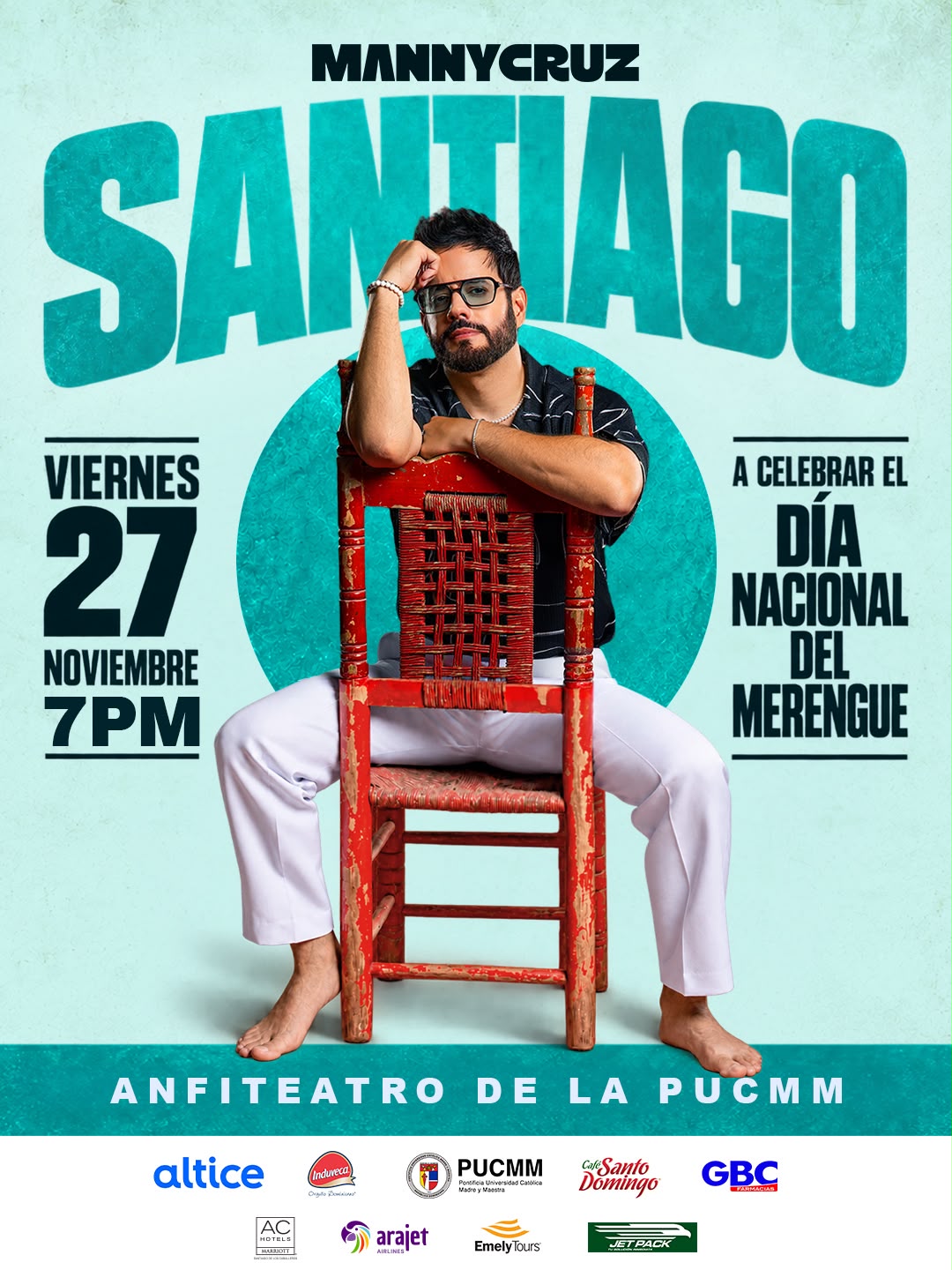 Manny Cruz llevará a Santiago cuarta edicion de show gratuito por Dia del Merengue