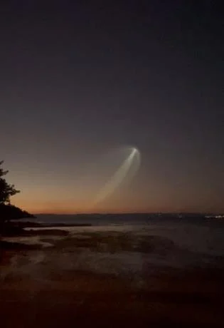 Cohete Falcon 9 de SpaceX es captado desde RD