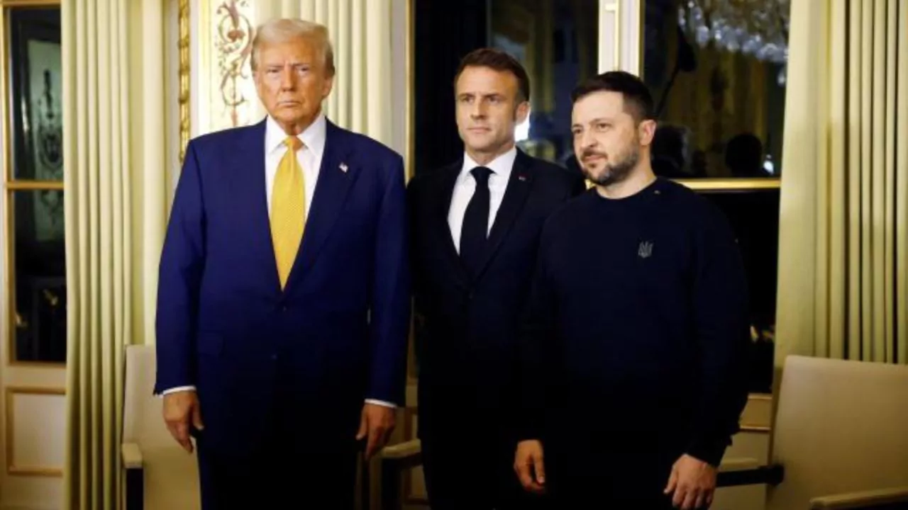 Trump se re&uacute;ne con Zelenski en el El&iacute;seo, en un encuentro organizado por Macron
