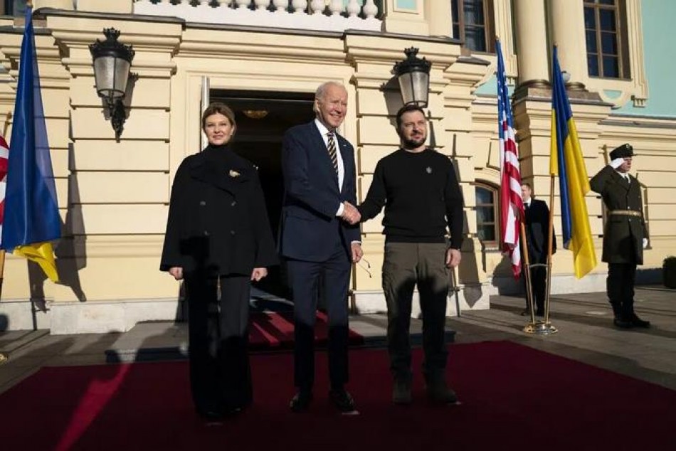 Biden visita Ucrania y declara que &ldquo;Kiev resiste&rdquo;