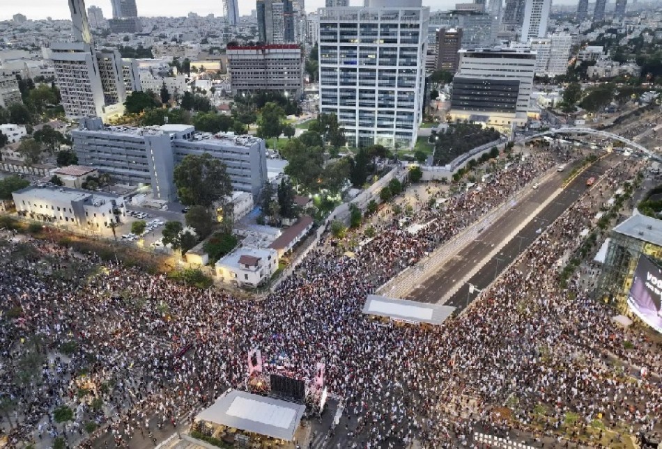 Decenas miles vuelven a tomar calles contra Netanyahu