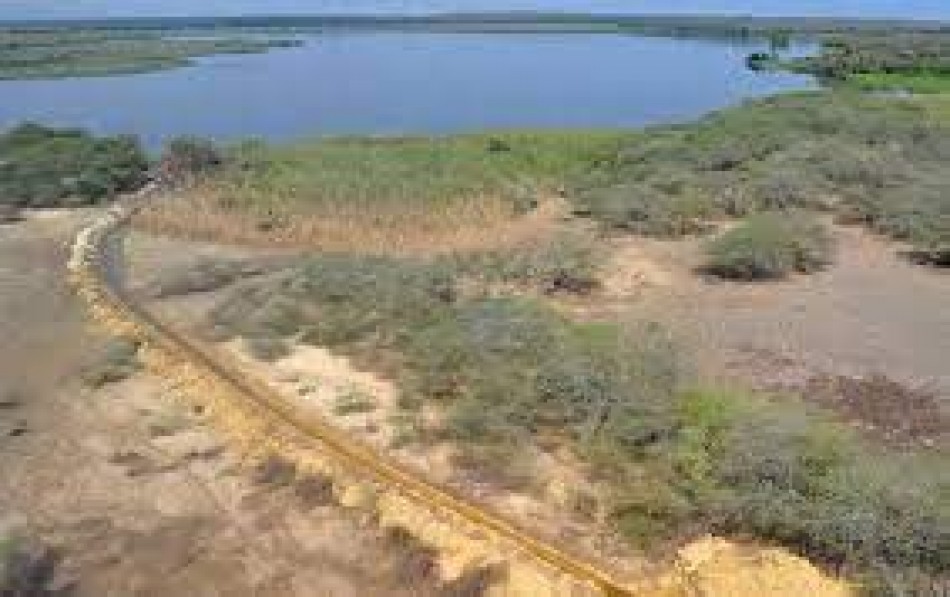 Academia de Ciencias observa los daños irreparables de la valla fronteriza en Laguna de Saladillo