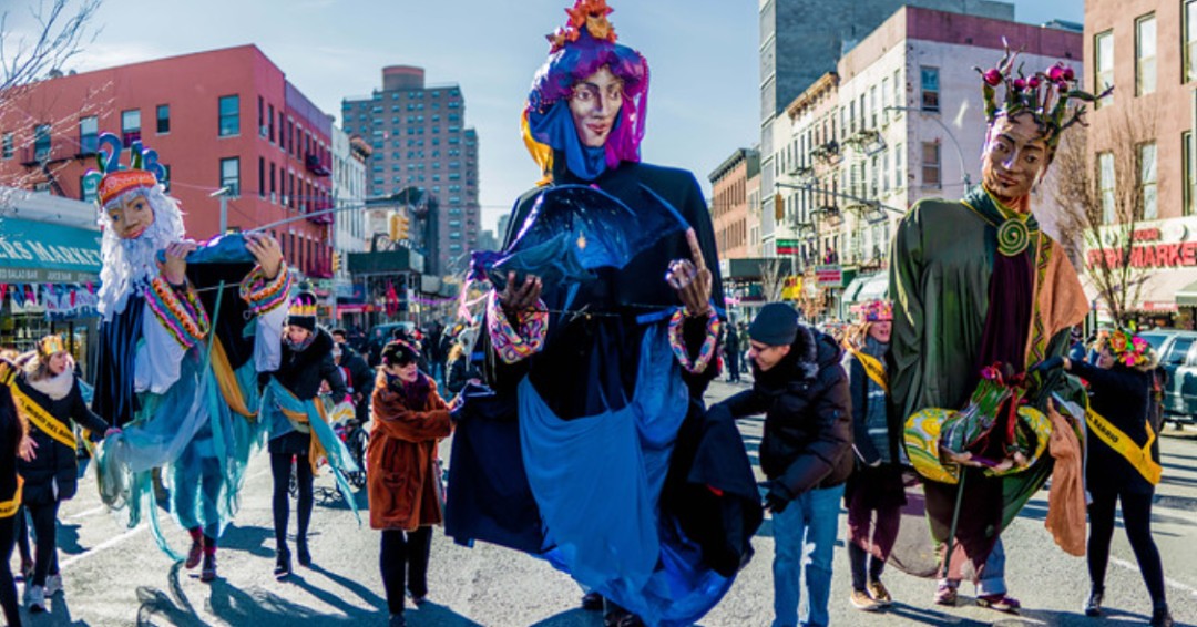 Los tres Reyes Magos llegaron al barrio latino de Harlem en NY