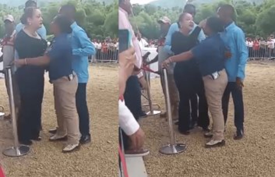 La diputada Fiordaliza Est&eacute;vez asegura que agente del Cusep le "brinc&oacute; encima" y la agredi&oacute; primero