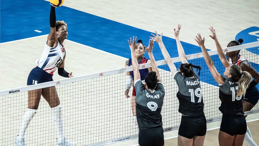 Las Reinas del Caribe derrotan a Canad&aacute; en cinco sets en la Liga de Naciones