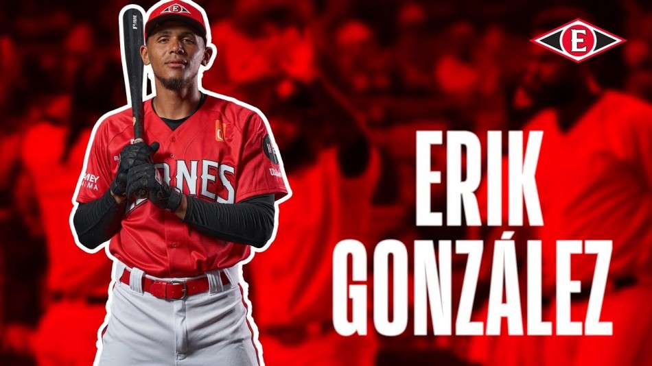 Pelotero Erik Gonz&aacute;lez entre los mejores bateadores de LIDOM