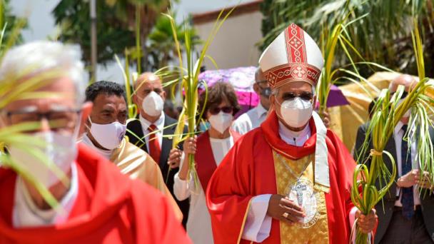 Monse&ntilde;or Ozoria organiza la  procesi&oacute;n del Domingo de Ramos