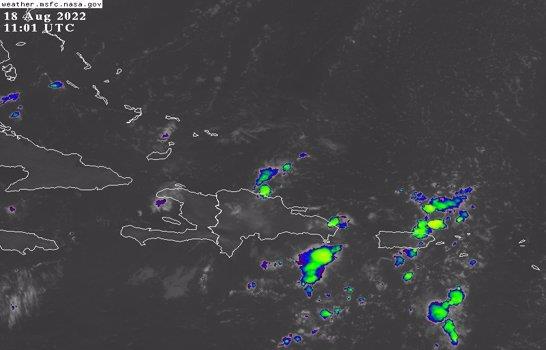 Onamet pronostica aguaceros en varias provincias por vaguada y mantiene 11 provincias en alerta