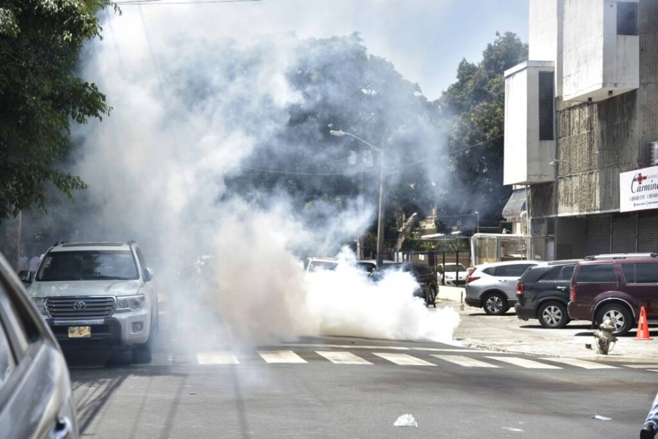 Dispersan a bombazos a peledeístas por operación Calamar