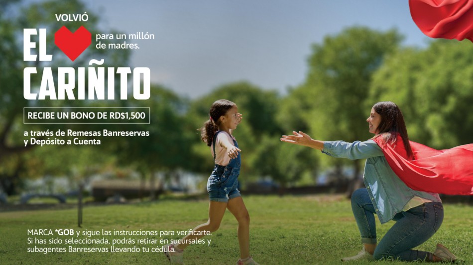 Gobierno RD anuncia el &ldquo;Cari&ntilde;ito 2024&rdquo; para un mill&oacute;n de madres