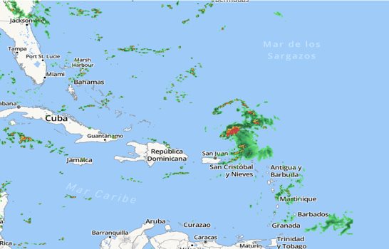Campos nubosos de tormenta Earl provocar&aacute;n aguaceros en Rep&uacute;blica Dominicana