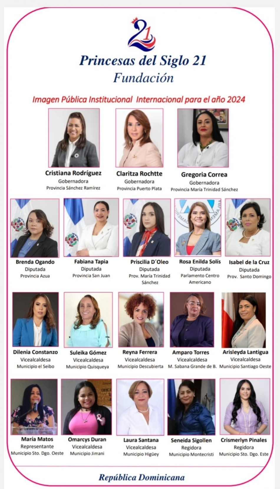 Fundación Princesas del Siglo 21 presenta Comisiones de Alto Nivel para este 2024