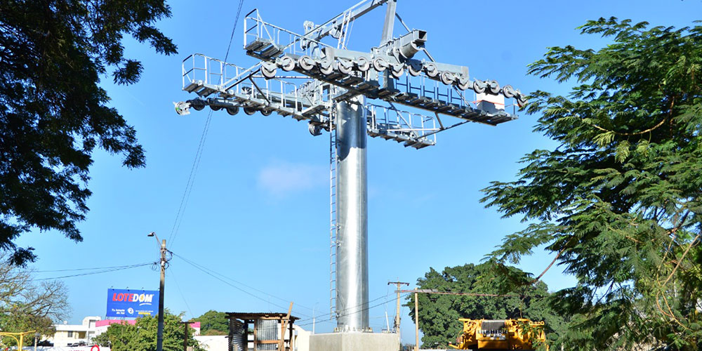 Comienzan a instalar pilotes para el telef&eacute;rico