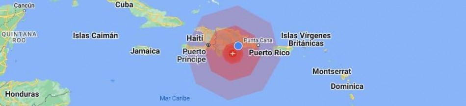 Se registran dos r&eacute;plicas tras sismo de 5.3 al sureste del Mar Caribe