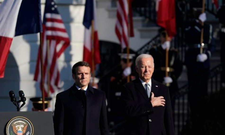 Biden y Macron subrayan su alianza frente a Putin al inicio de su reunión