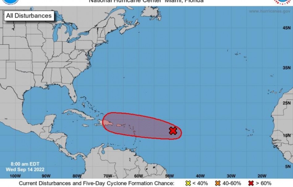 Tormenta tropical Fiona podría sentirse en República Dominicana desde el domingo